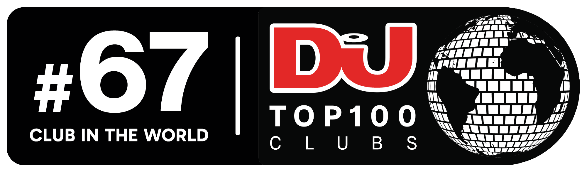 DJ Mag Top 67 Clubs recognition badge for VOID Club Bangkok